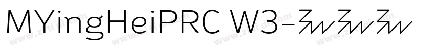 MYingHeiPRC W3字体转换